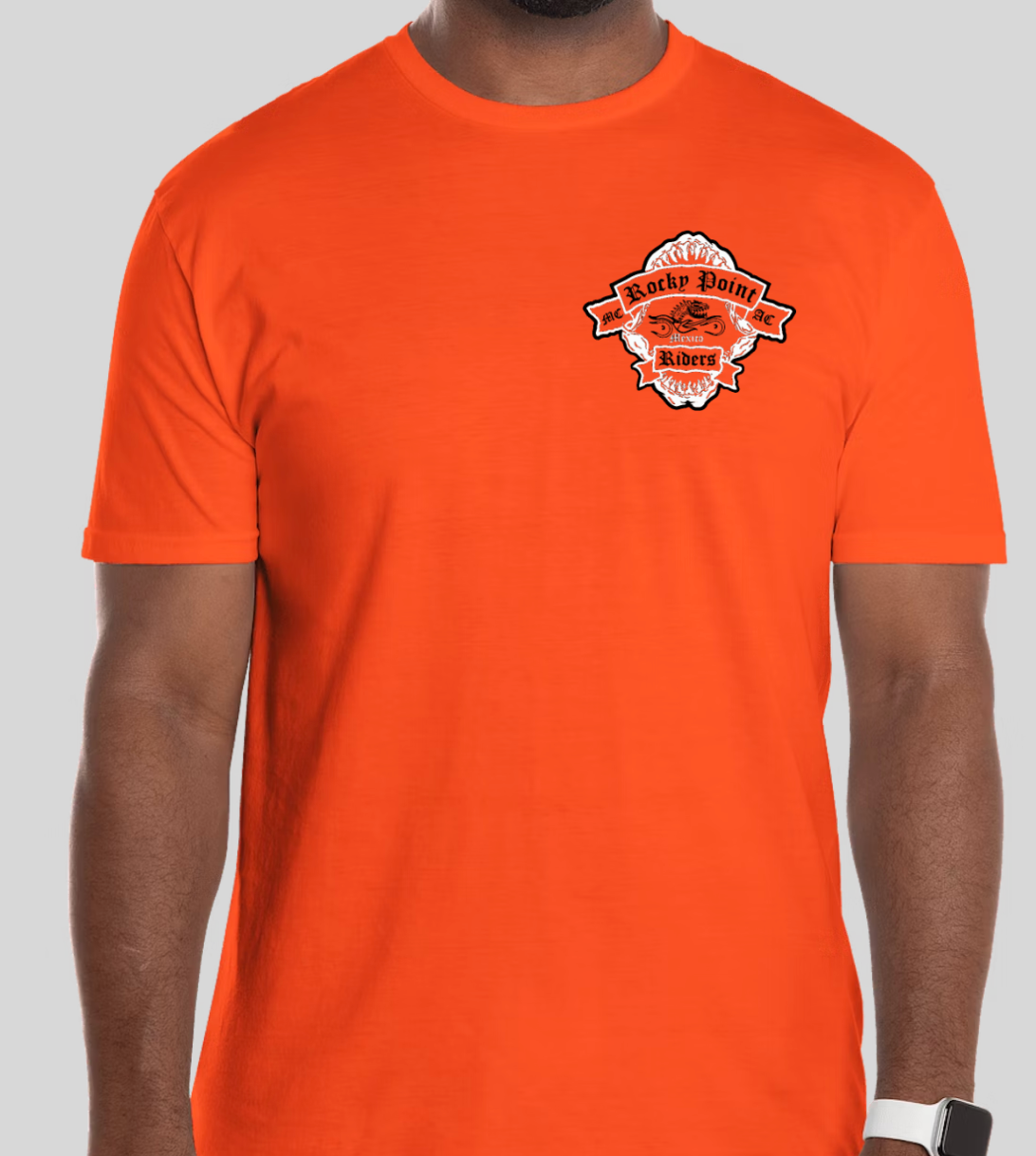 Rocky Point Rider Club Orange Tee Sello Oficial