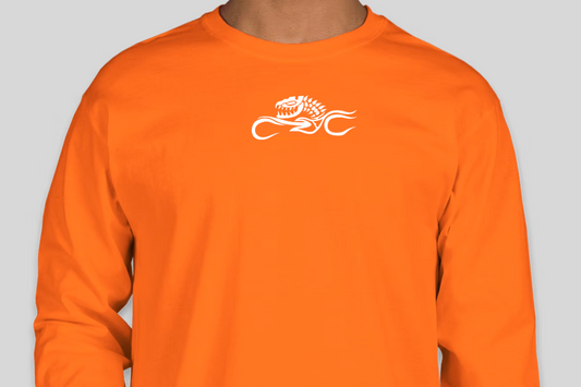 Rocky Point Rider Club Orange Tee Sello Oficial Manga Larga